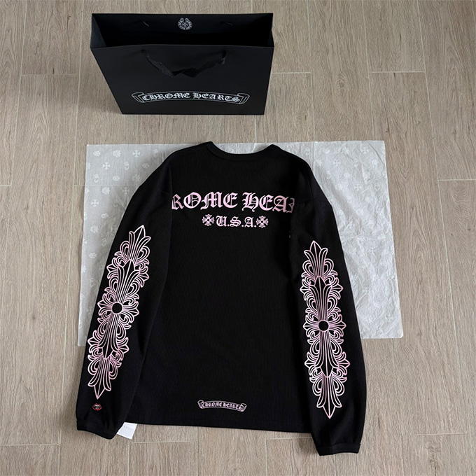 chrome hearts waffle knit longsleeve t-shirt
